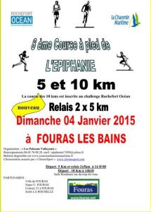 Affiche 10km Épiphanie Fouras 2015